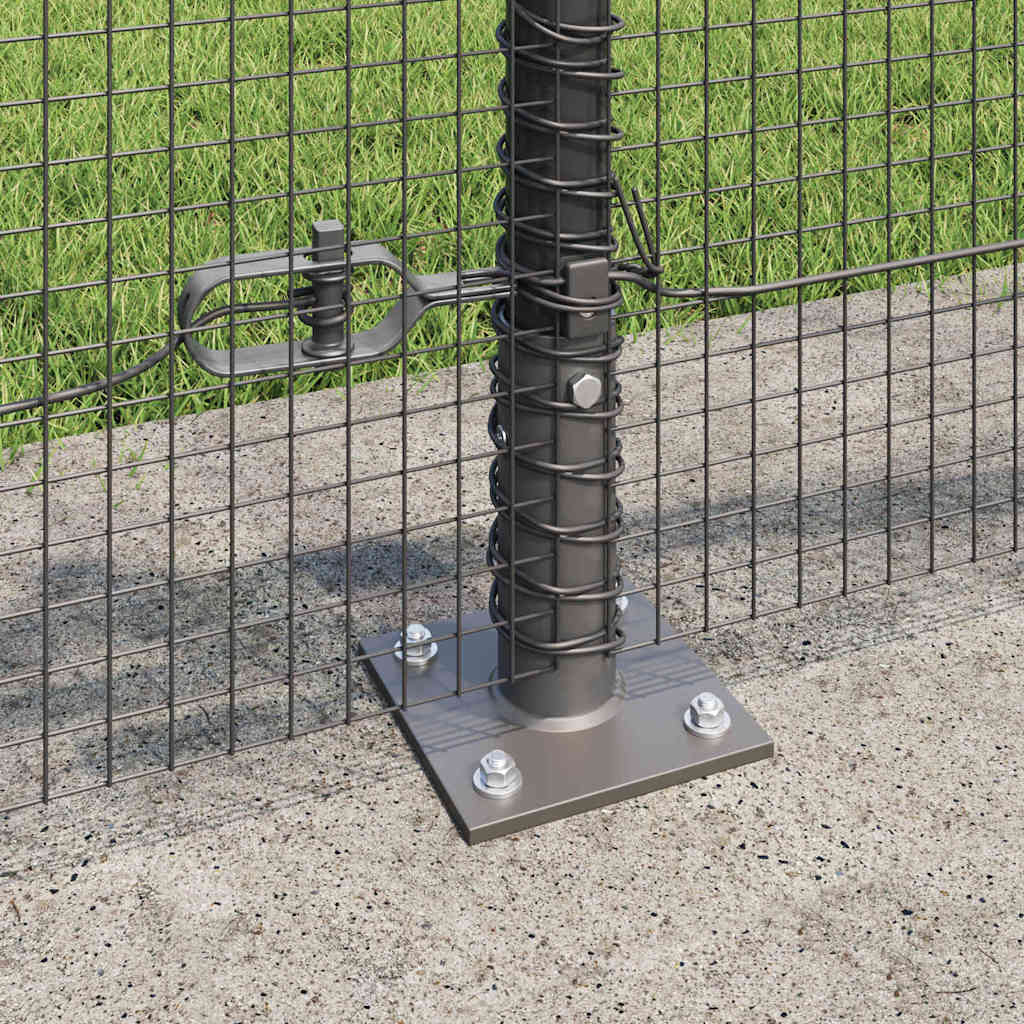 Geschweißter Drahtzaun mit Betonfundament 100 x 0,4 m (B x H)