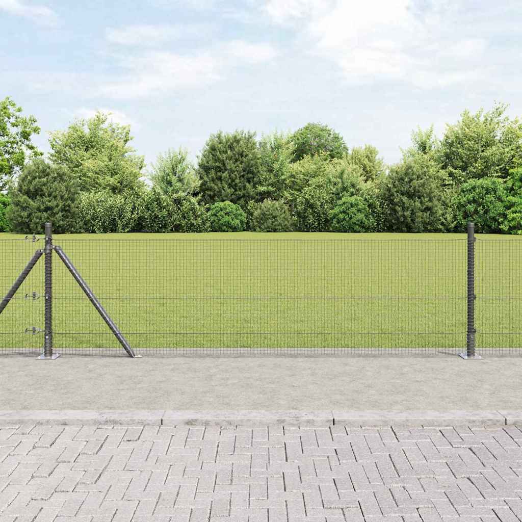 Geschweißter Drahtzaun mit Betonfundament 100 x 0,4 m (B x H)