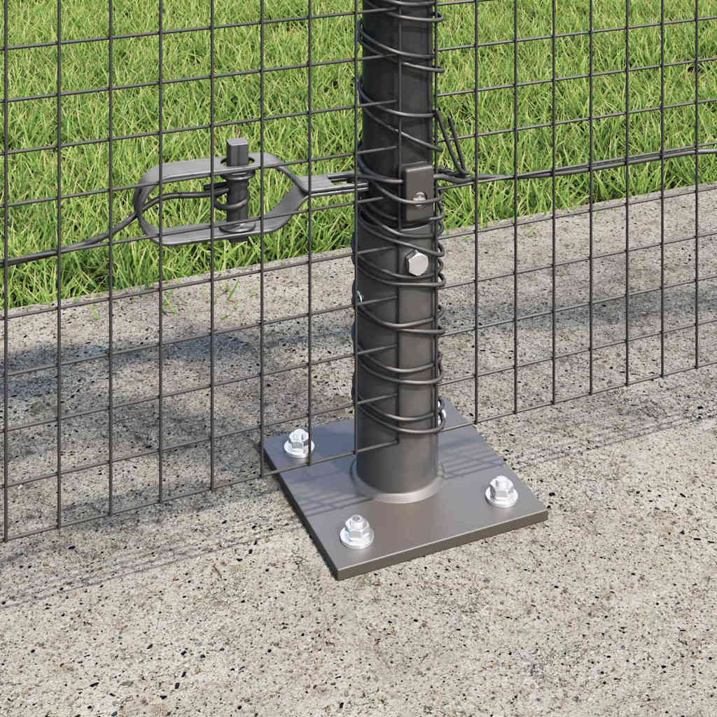 Geschweißter Drahtzaun mit Betonfundament 100 x 0,8 m (B x H)