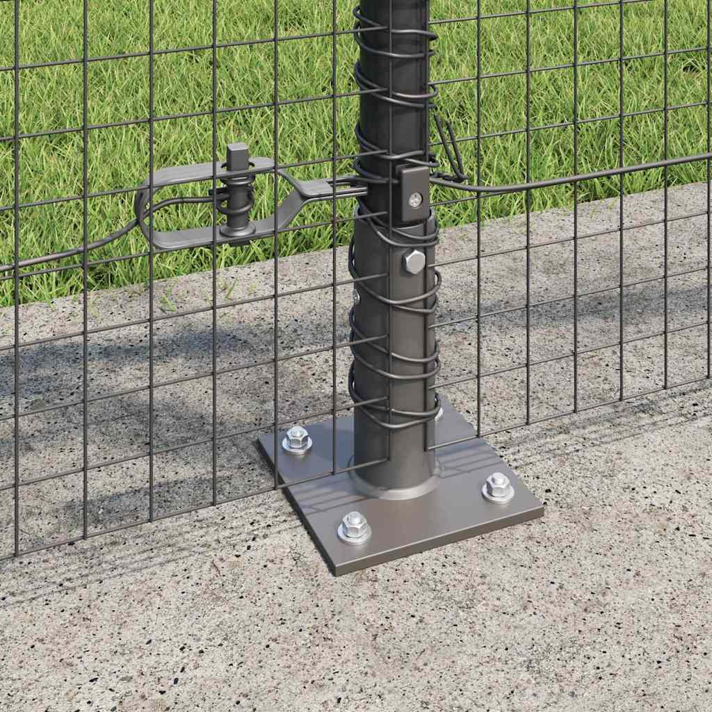 Geschweißter Drahtzaun mit Betonfundament 100 x 0,8 m (B x H)