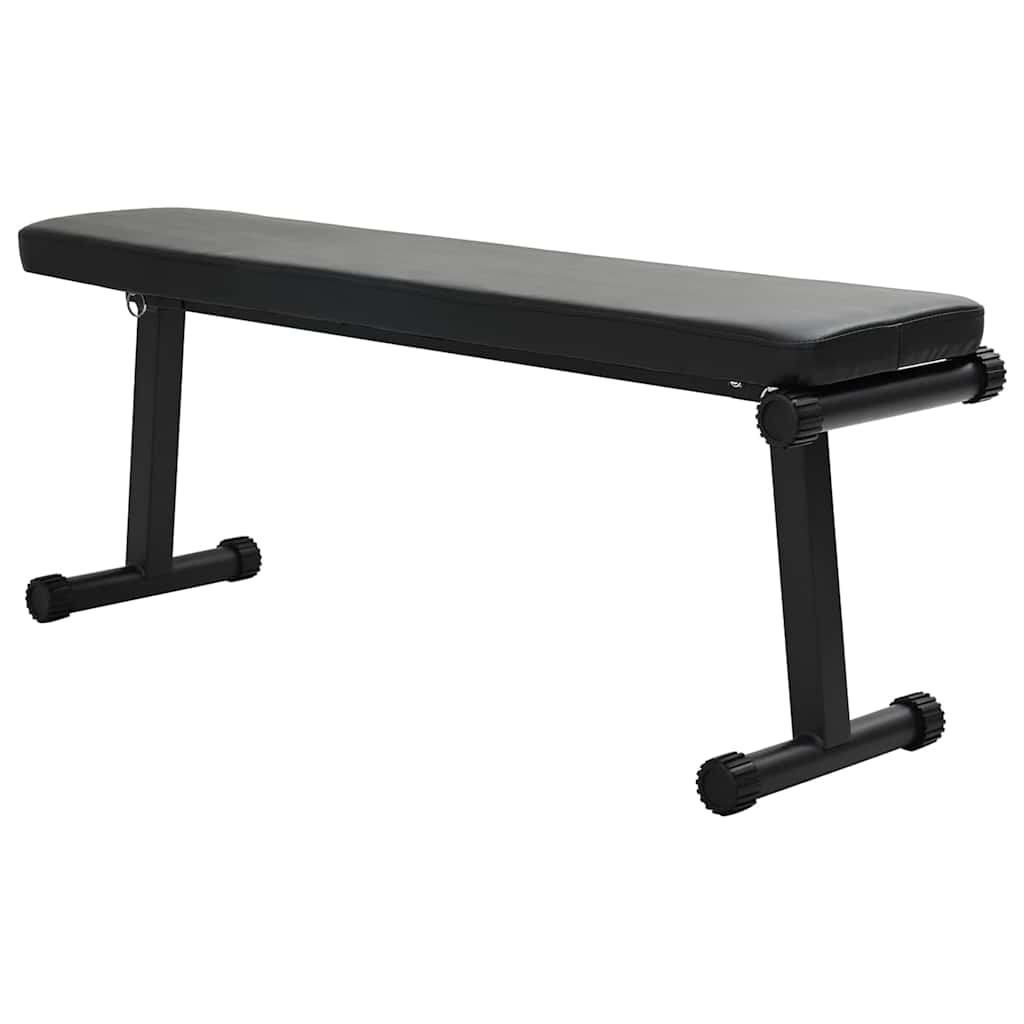 Gewichtsbank Schwarz 108 x 27 x 41 cm Pulverbeschichteter Stahl