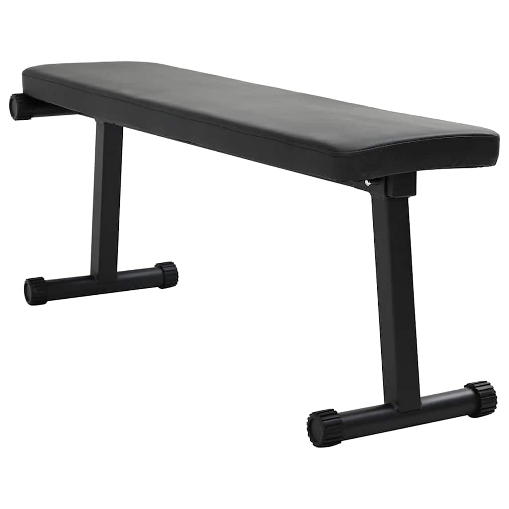 Gewichtsbank Schwarz 108 x 27 x 41 cm Pulverbeschichteter Stahl