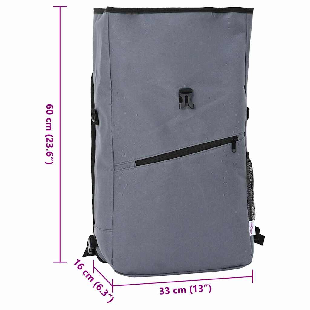 Fahrradtasche Grau 33 x 16 x 60 cm Polyester