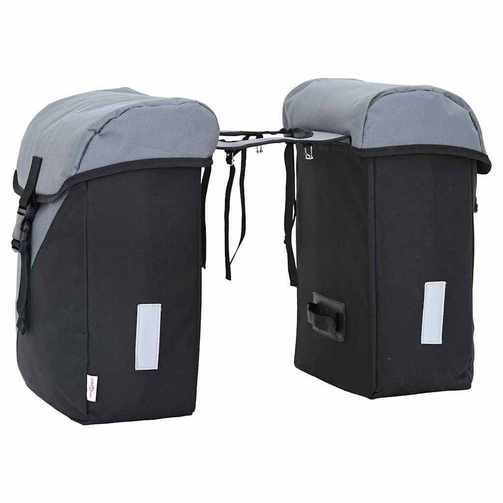 Fahrradtasche Grau und Schwarz 31,5 x 15,5 x 40 cm Polyester