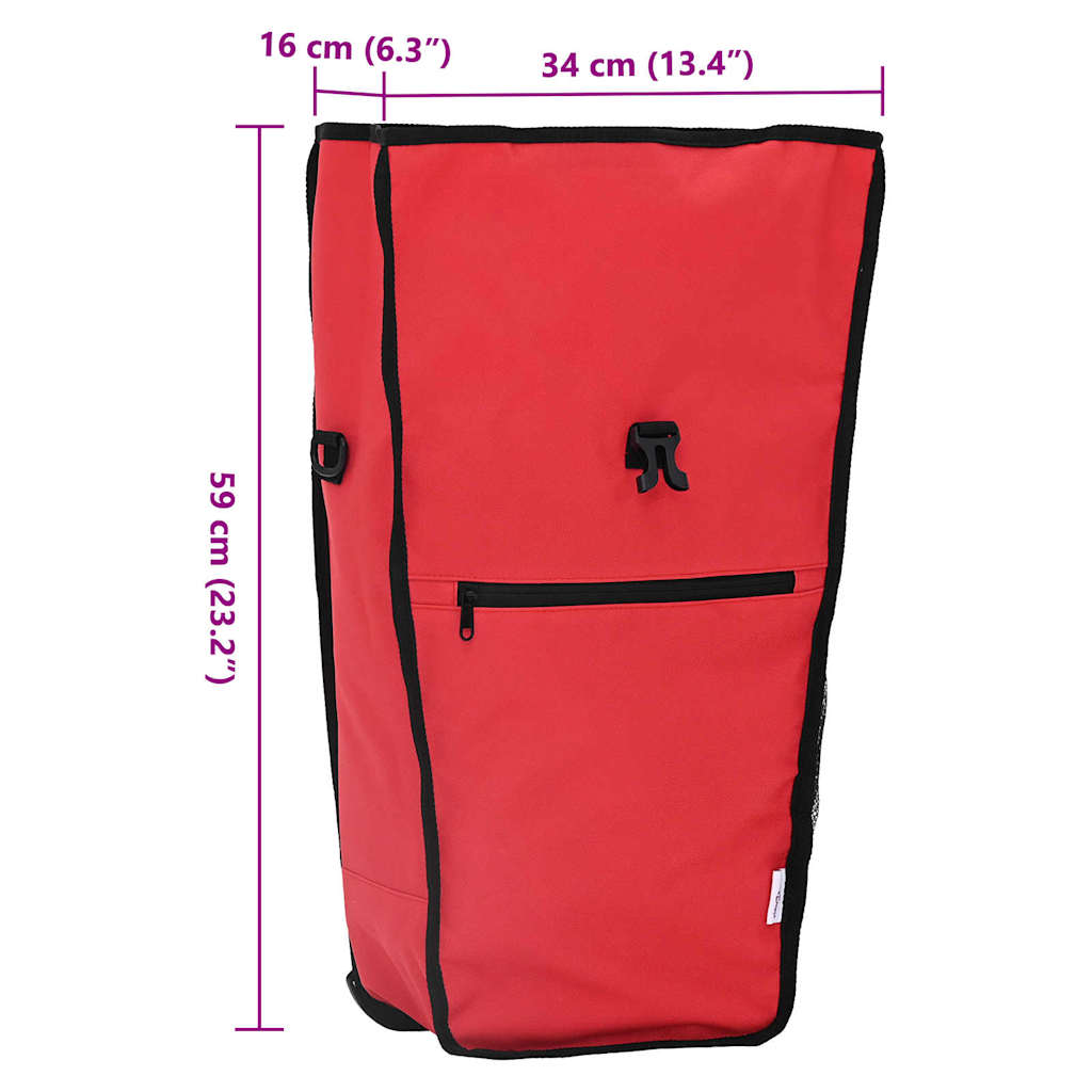Fahrradtasche Rot 34 x 16 x 59 cm Polyester