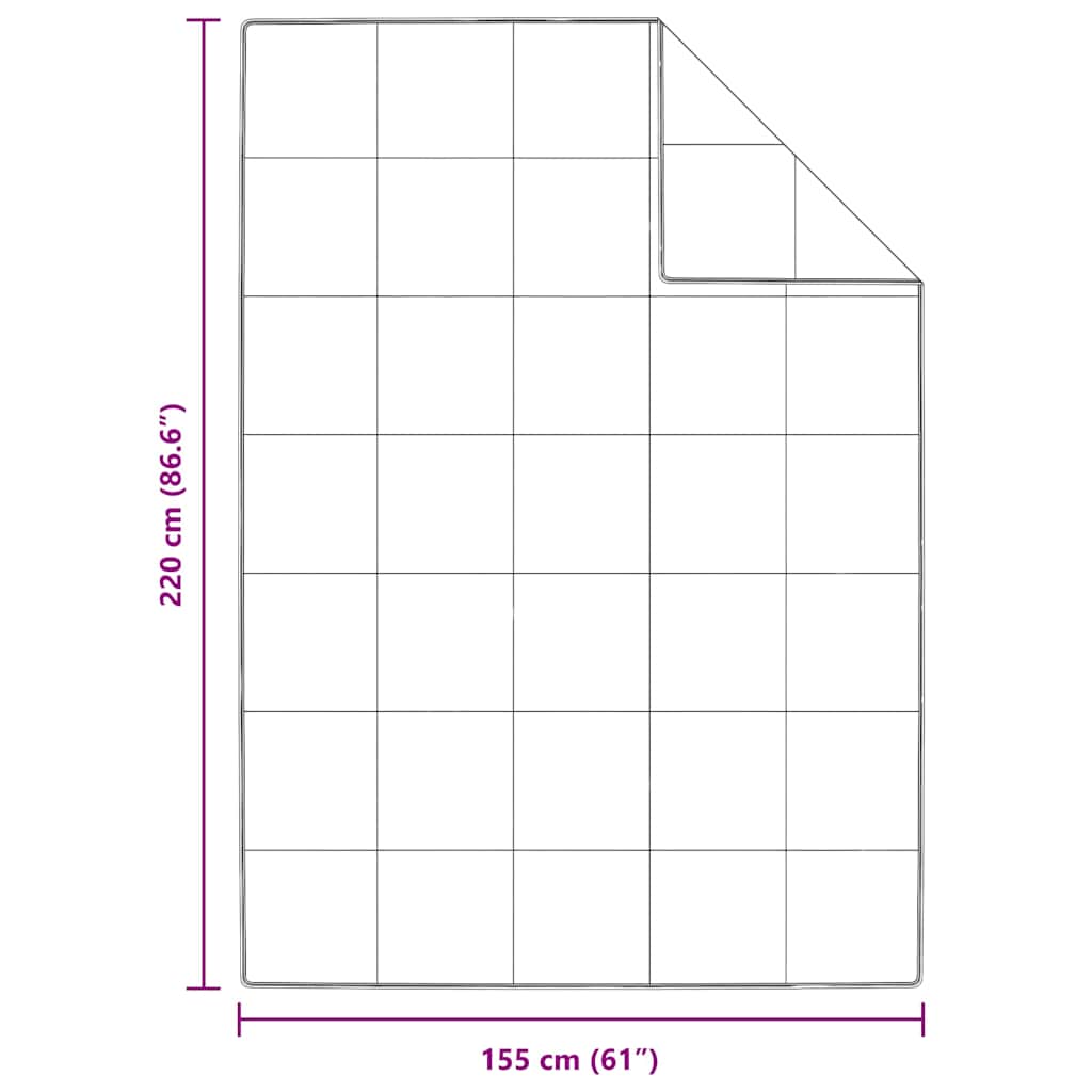 Winterbettdecke Weiß 155 x 220 cm Daunen