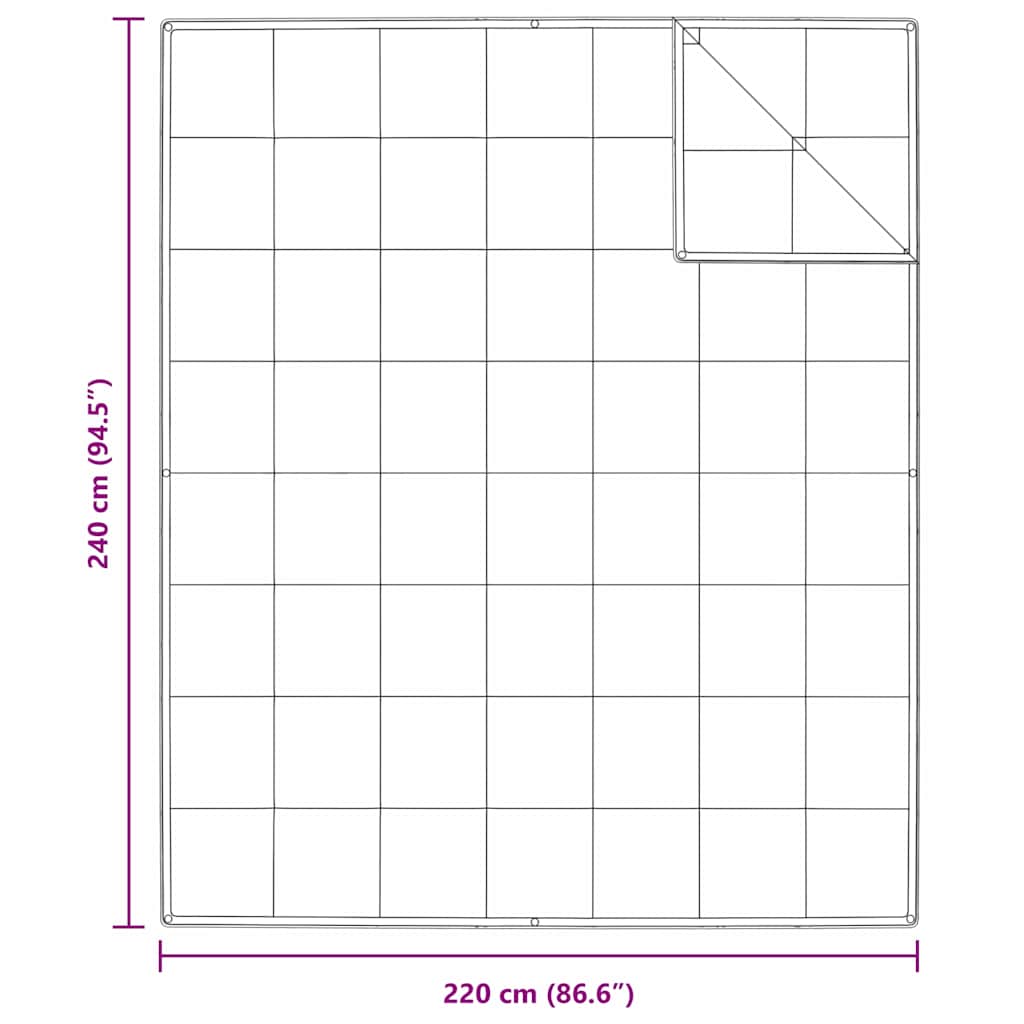 2-in-1 Bettdecke Weiß 240 x 220 cm Daunen