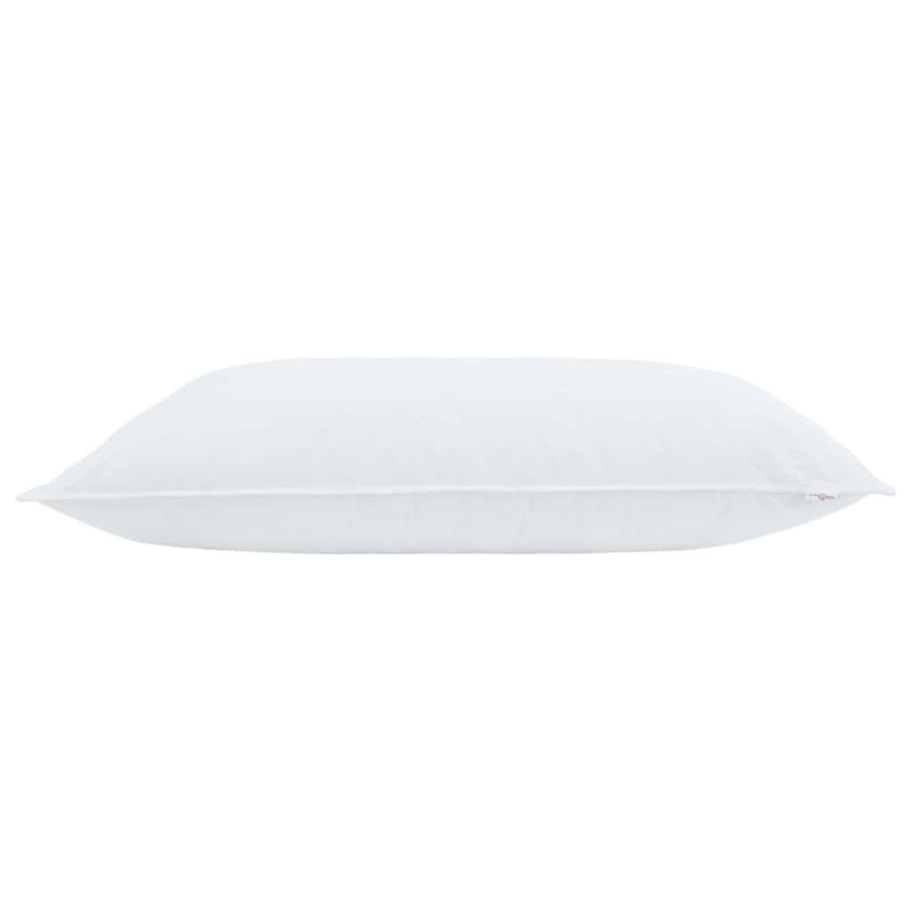 Kopfkissen mit Kissen Weiß 40 x 80 cm Baumwolle