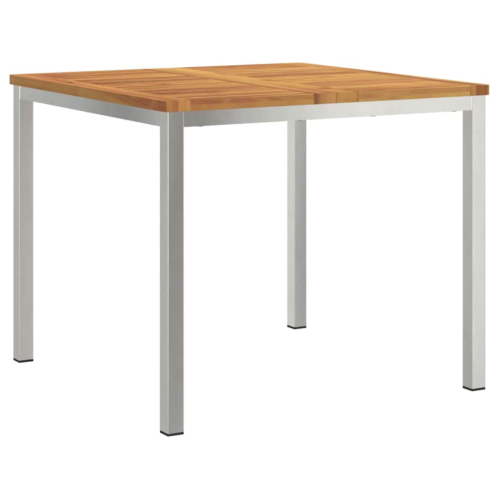 Esstisch für draußen Braun 90 x 90 x 75 cm Akazie Massivholz