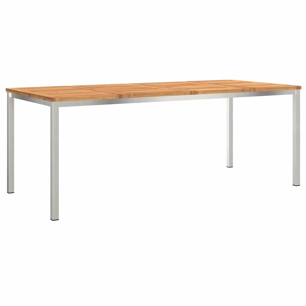 Esstisch für draußen Braun 200 x 90 x 75 cm Akazie Massivholz