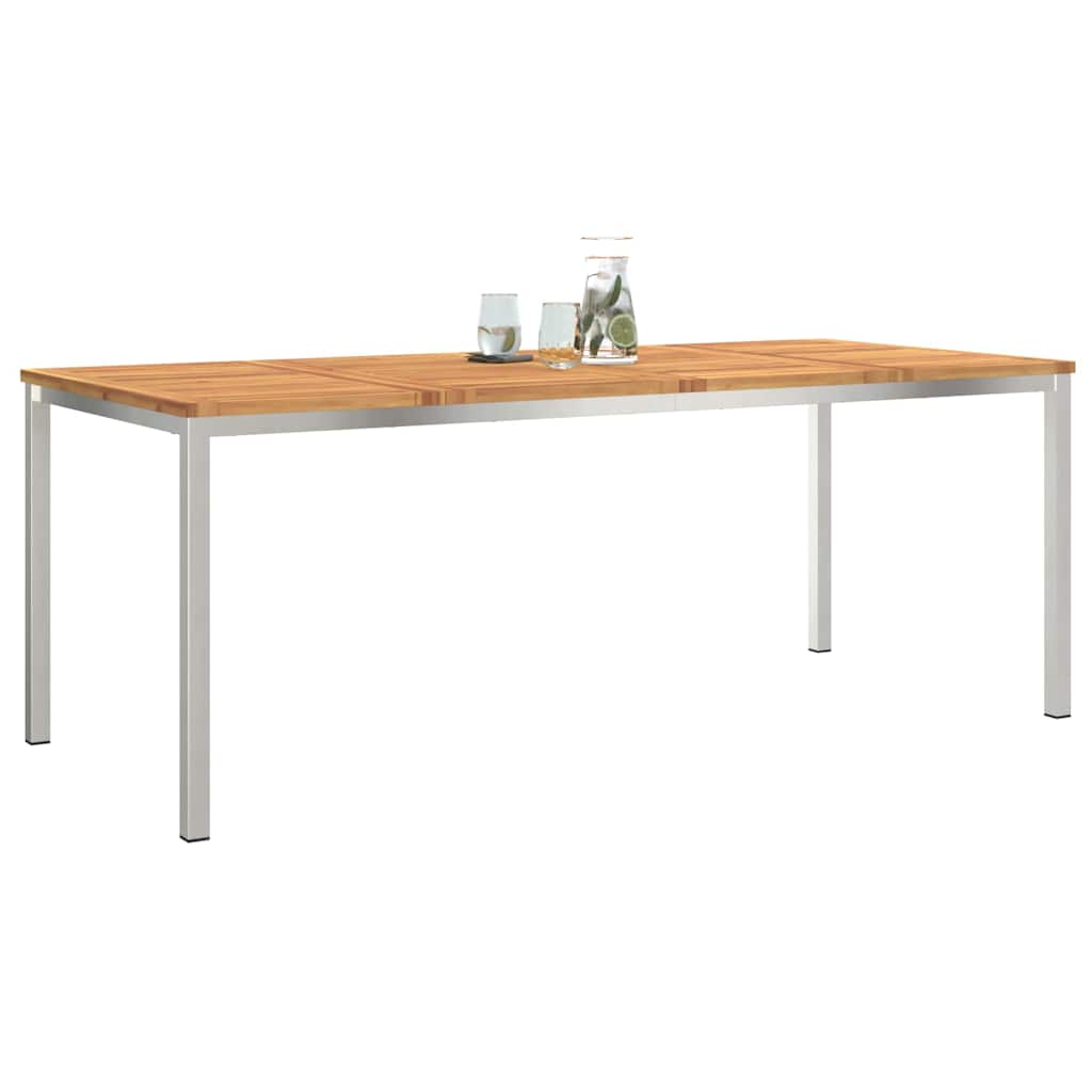 Esstisch für draußen Braun 200 x 90 x 75 cm Akazie Massivholz