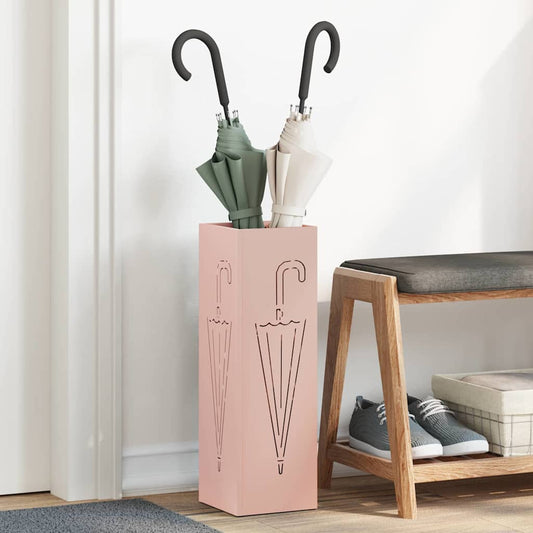 Sonnenschirmhalter Rosa 15,5 x 15,5 x 49 cm Metall