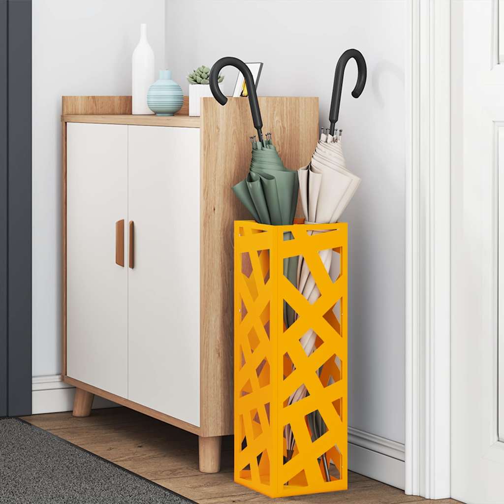 Sonnenschirmhalter Senf 15,5 x 15,5 x 49 cm Metall