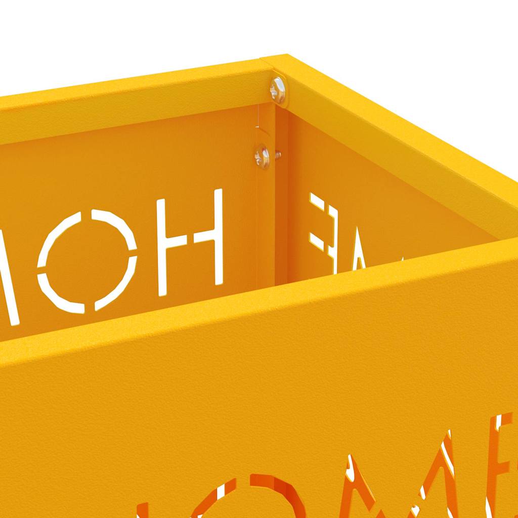 Sonnenschirmhalter Senf 15,5 x 15,5 x 49 cm Metall