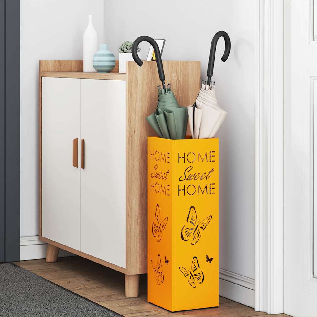 Sonnenschirmhalter Senf 15,5 x 15,5 x 49 cm Metall