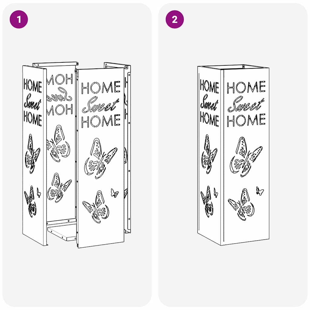 Sonnenschirmhalter Olivgrün 15,5 x 15,5 x 49 cm Stahl