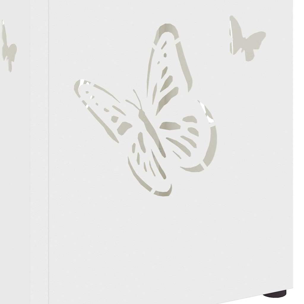 Sonnenschirmhalter Weiß 15,5 x 15,5 x 49 cm Metall