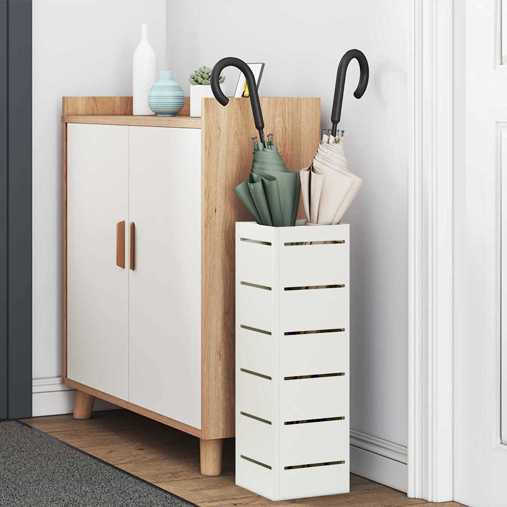 Sonnenschirmhalter Weiß 15,5 x 15,5 x 49 cm Metall