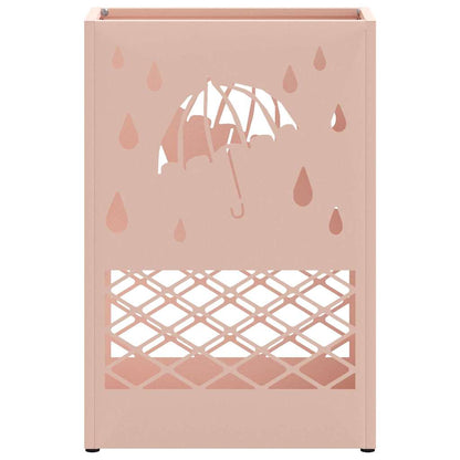 Regenschirmständer Rosa 28 x 12 x 41 cm Stahl