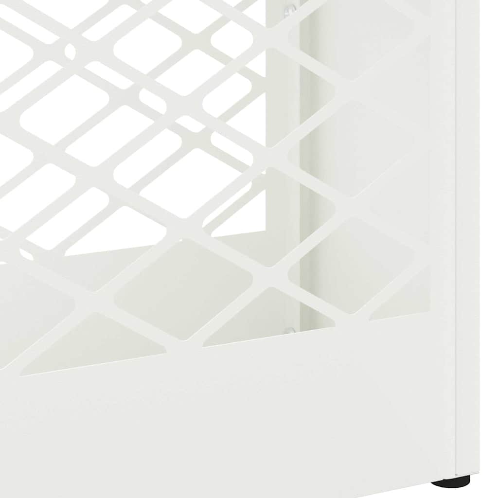 Sonnenschirmhalter mit Speicher Weiß 28 x 12 x 41 cm Stahl