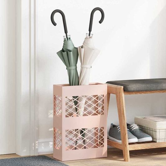 Sonnenschirmhalter mit Speicher Rosa 28 x 12 x 41 cm Stahl