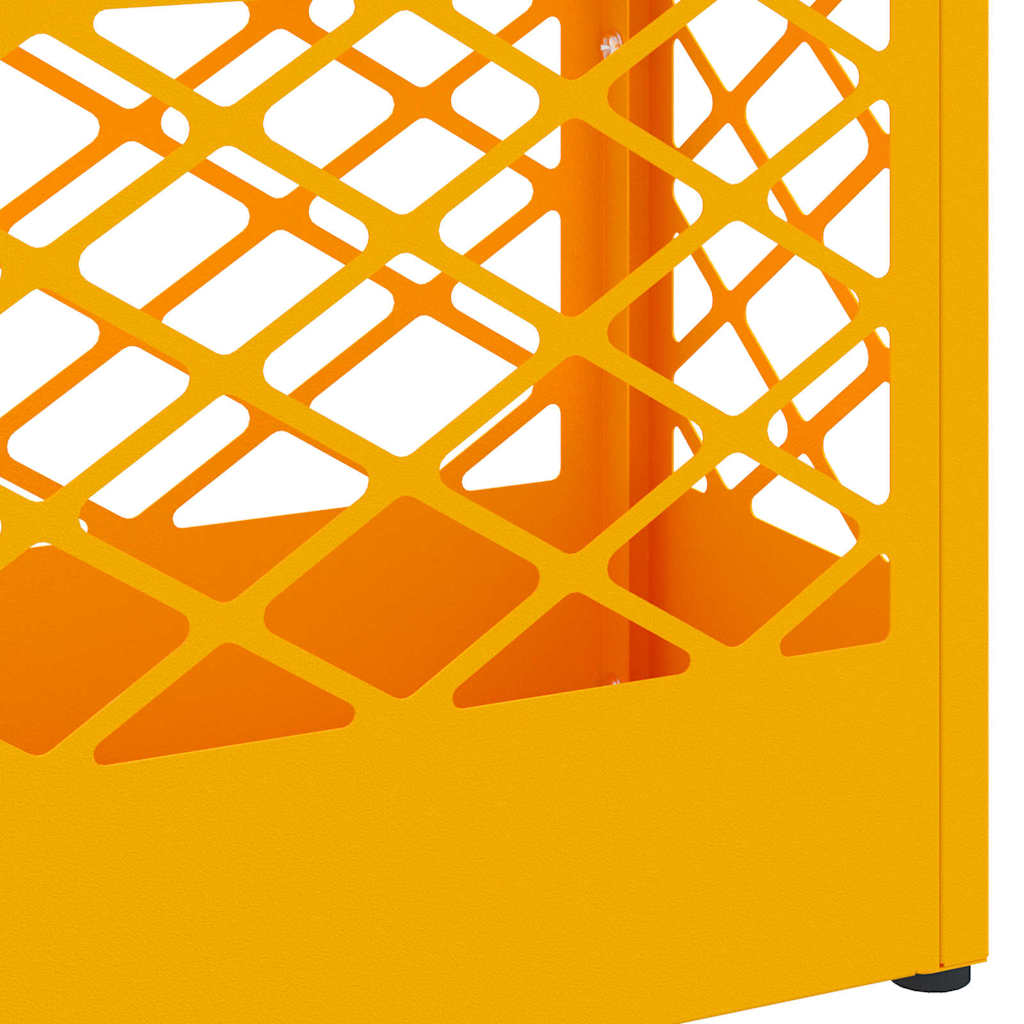 Sonnenschirmhalter mit Speicher Senfgelb 28 x 12 x 41 cm Metall