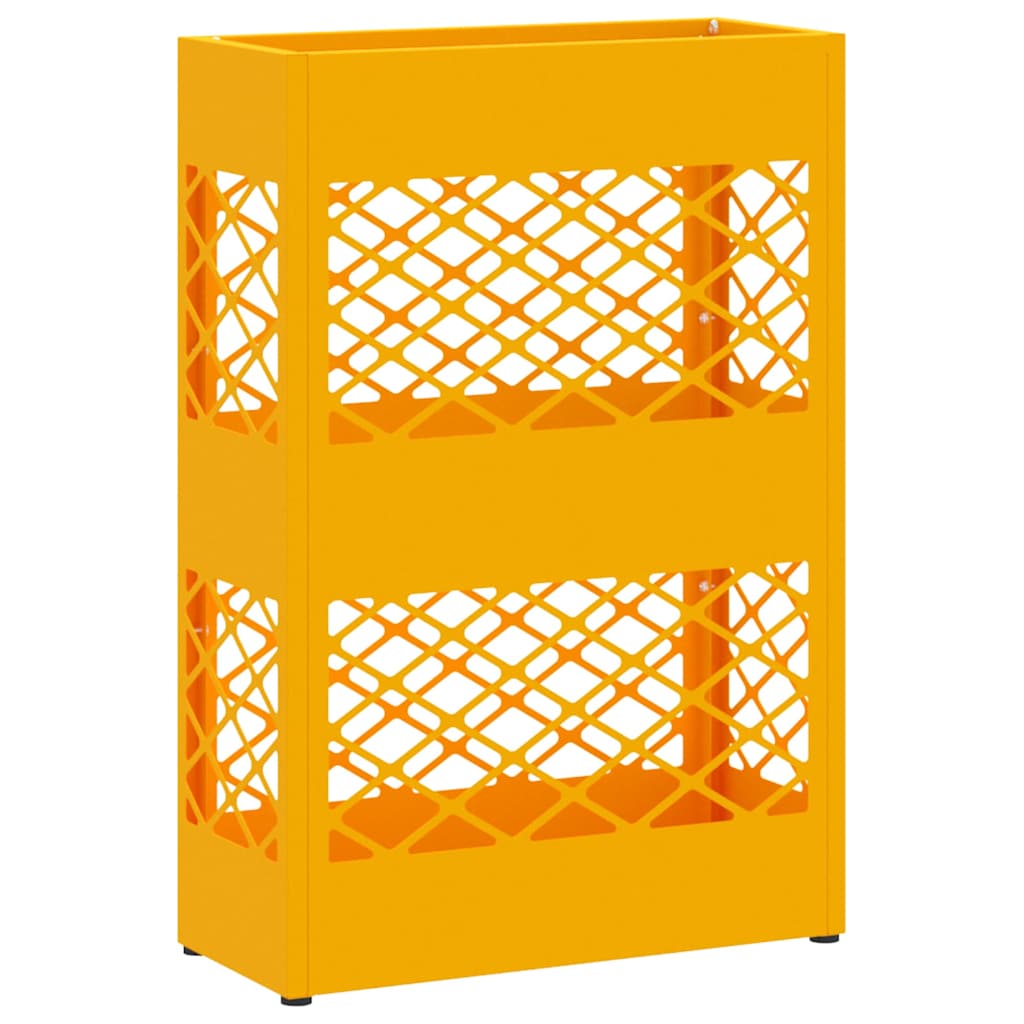 Sonnenschirmhalter mit Speicher Senfgelb 28 x 12 x 41 cm Metall