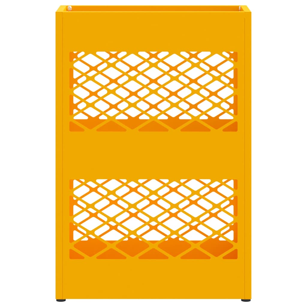 Sonnenschirmhalter mit Speicher Senfgelb 28 x 12 x 41 cm Metall