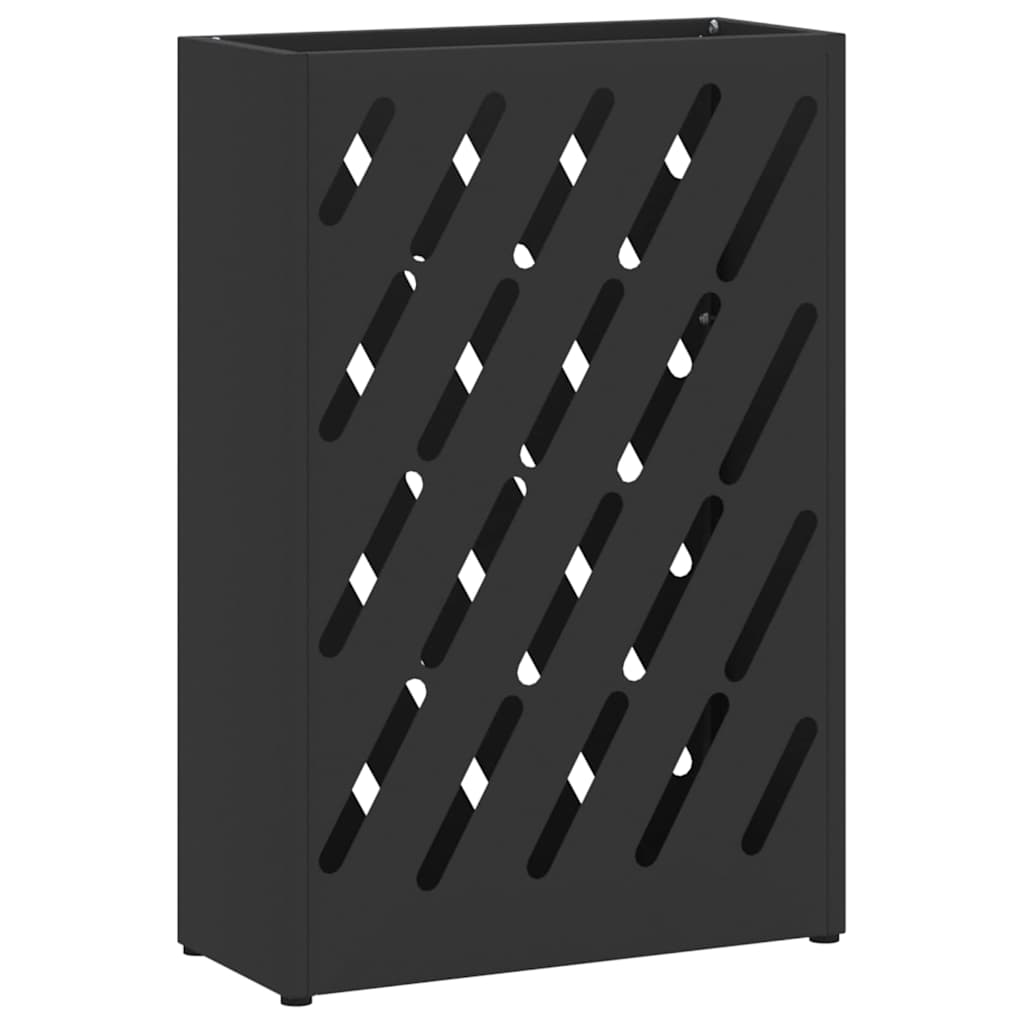 Sonnenschirmhalter mit Speicher Schwarz 28 x 12 x 41 cm Metall