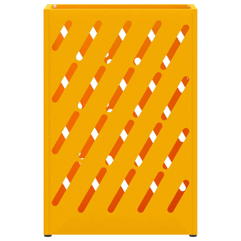 Sonnenschirmhalter mit Speicher Senfgelb 28 x 12 x 41 cm Stahl