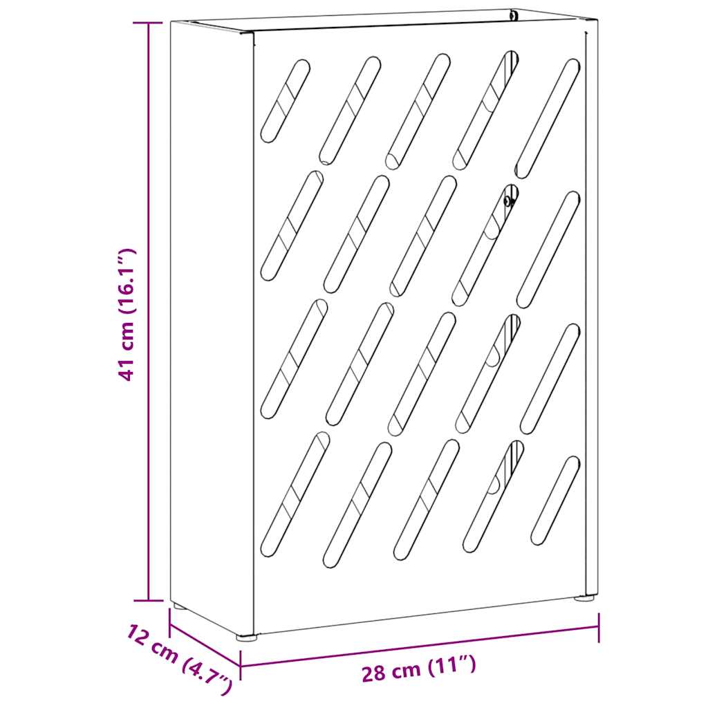 Sonnenschirmhalter mit Speicher Senfgelb 28 x 12 x 41 cm Stahl