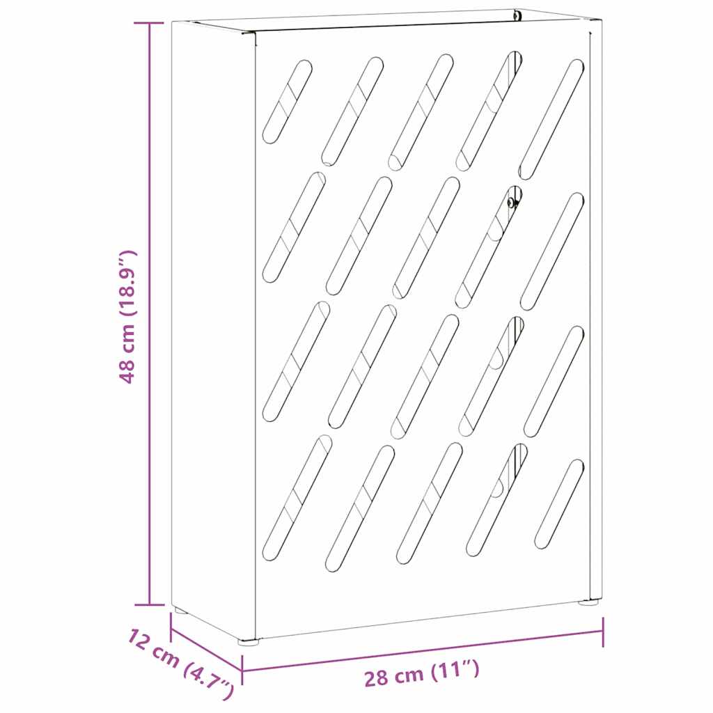 Sonnenschirmhalter mit Speicher Weiß 28 x 12 x 41 cm Metall