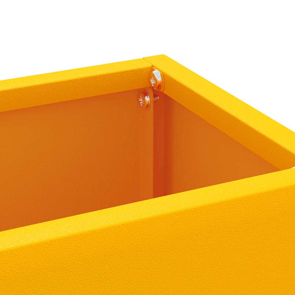 Sonnenschirmhalter mit Speicher Senfgelb 28 x 12 x 41 cm Stahl