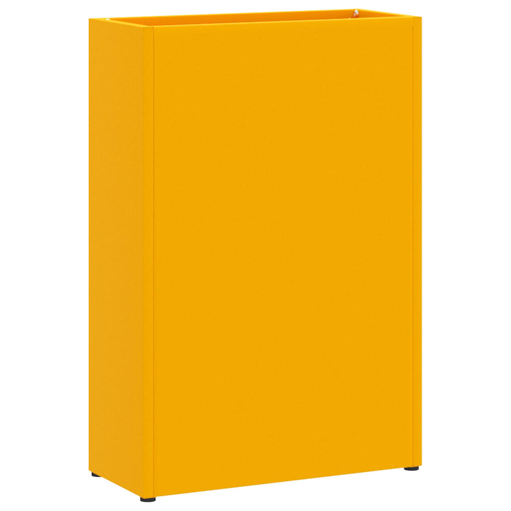 Sonnenschirmhalter mit Speicher Senfgelb 28 x 12 x 41 cm Stahl