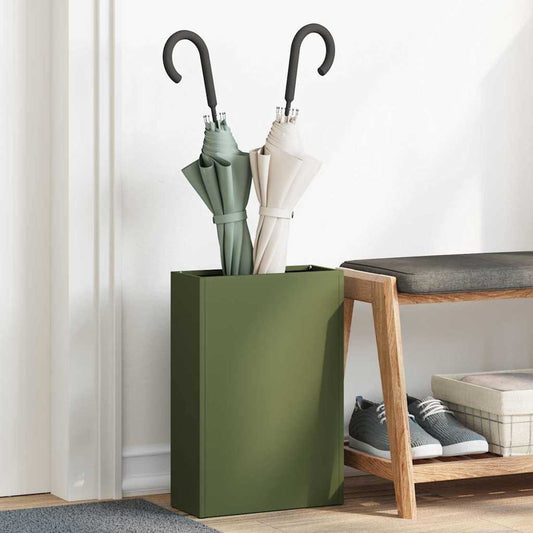 Sonnenschirmhalter mit Speicher Olivgrün 28 x 12 x 41 cm Metall