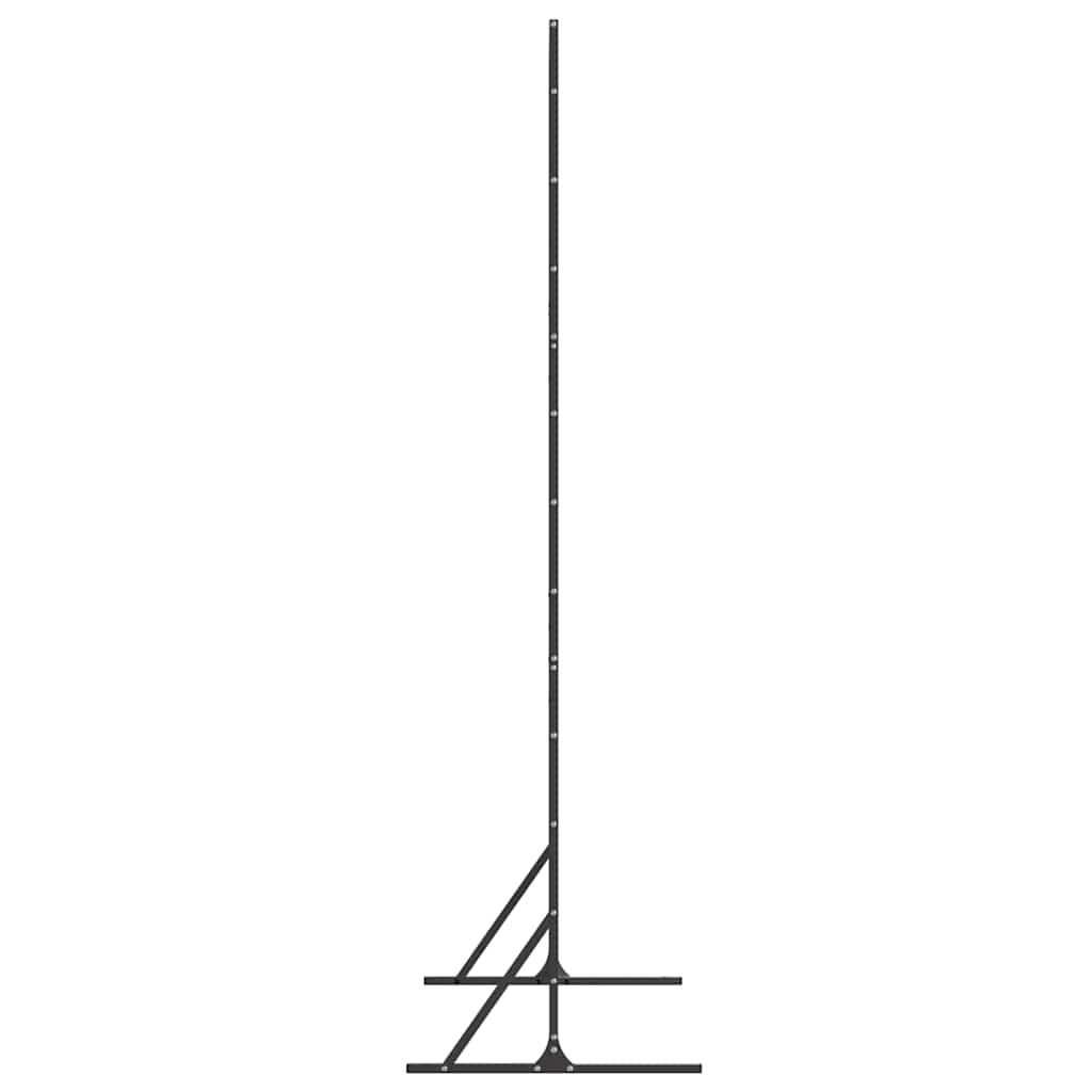 Sichtschutz 100 x 50 x 180 cm Stahl Schwarz