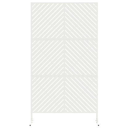 Sichtschutz 100 x 50 x 180 cm Stahl Weiß