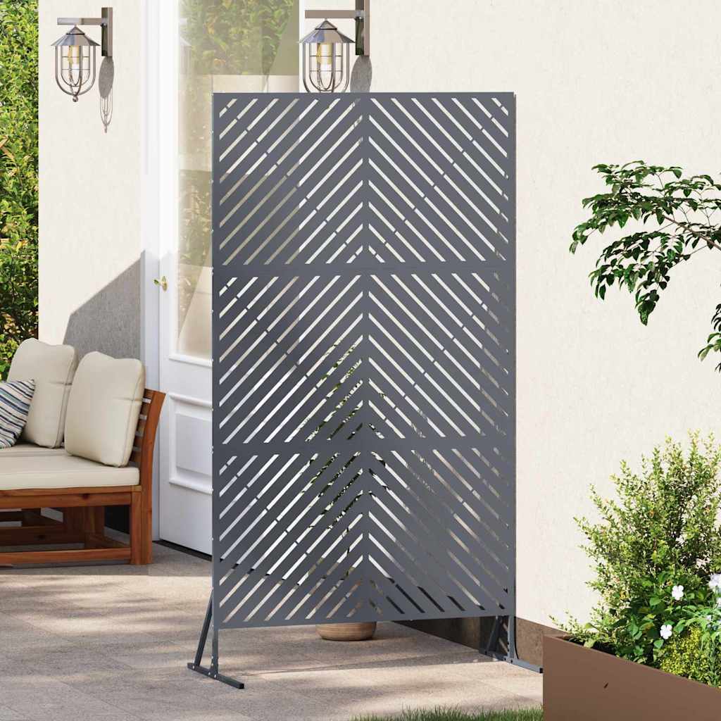 Sichtschutz 100 x 50 x 180 cm Stahl Anthrazit