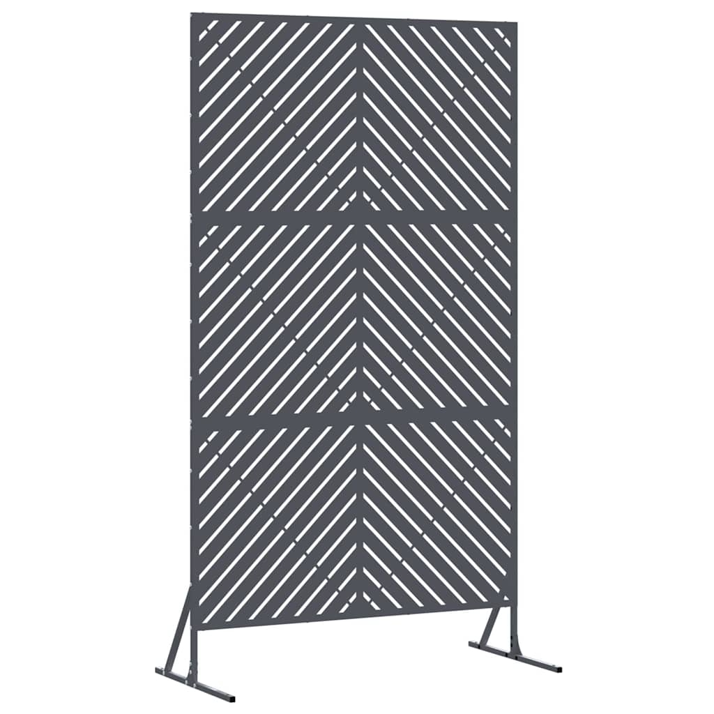 Sichtschutz 100 x 50 x 180 cm Stahl Anthrazit