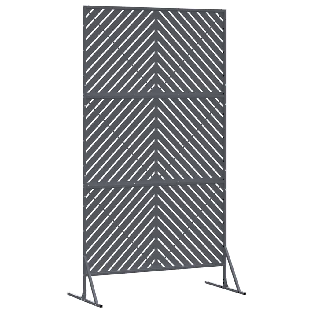 Sichtschutz 100 x 50 x 180 cm Stahl Anthrazit