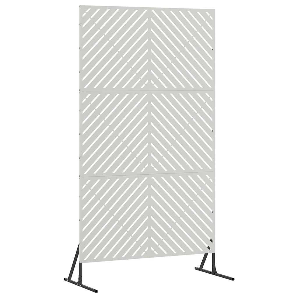 Sichtschutz 100 x 50 x 180 cm Edelstahl Silber