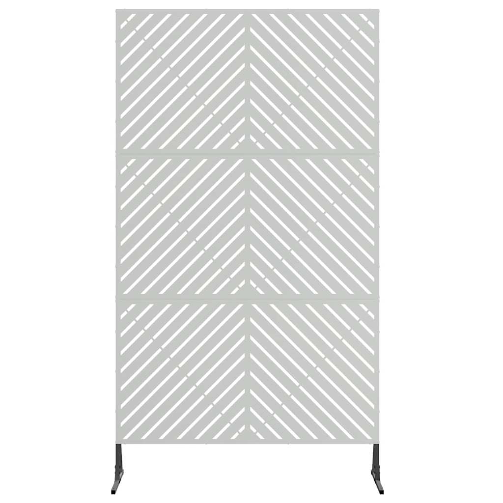 Sichtschutz 100 x 50 x 180 cm Verzinkter Stahl Silber