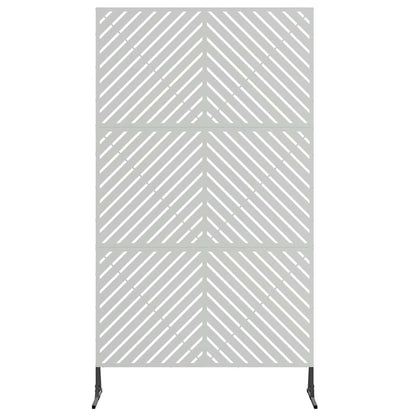 Sichtschutz 100 x 50 x 180 cm Verzinkter Stahl Silber