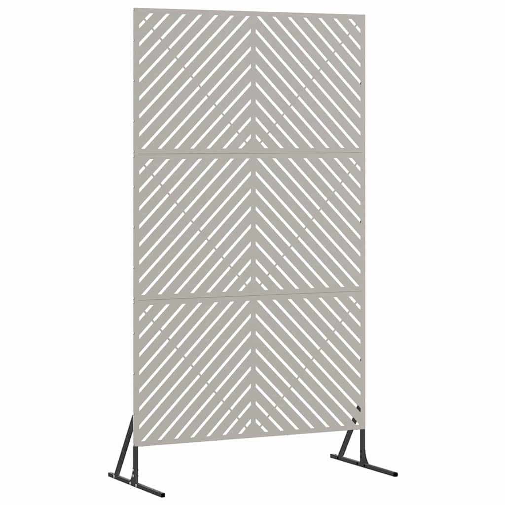 Sichtschutz 100 x 50 x 180 cm Wetterfeststahl Rostoptik