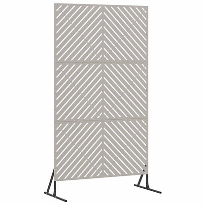 Sichtschutz 100 x 50 x 180 cm Wetterfeststahl Rostoptik
