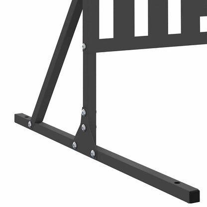 Sichtschutz 100 x 50 x 180 cm Stahl Schwarz