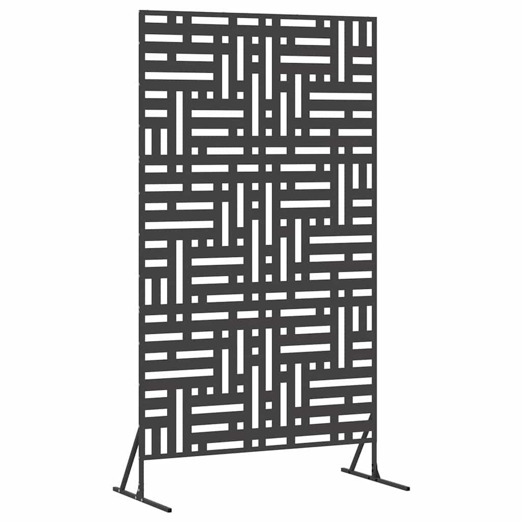 Sichtschutz 100 x 50 x 180 cm Stahl Schwarz