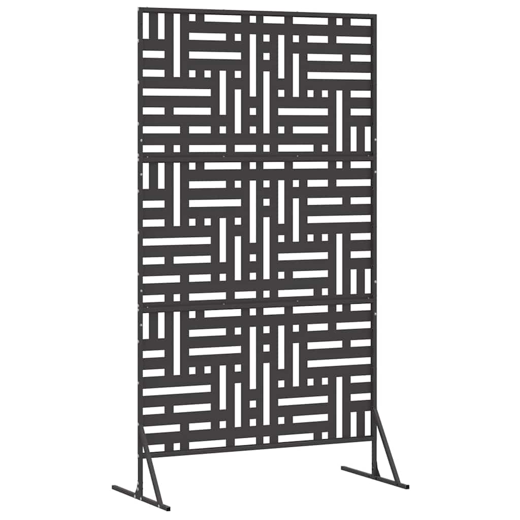 Sichtschutz 100 x 50 x 180 cm Stahl Schwarz