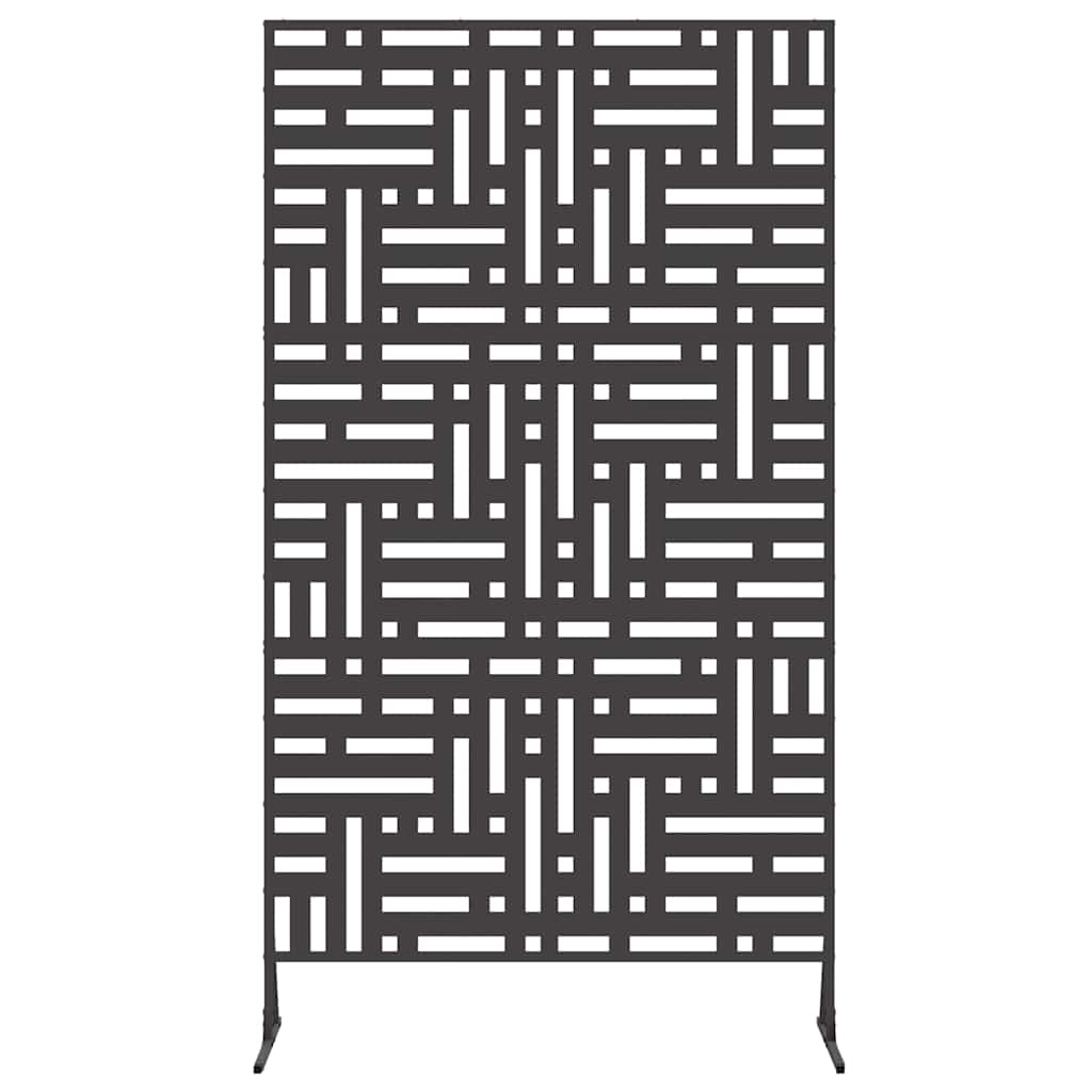 Sichtschutz 100 x 50 x 180 cm Stahl Schwarz