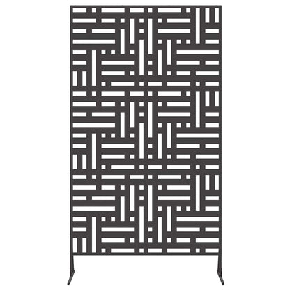 Sichtschutz 100 x 50 x 180 cm Stahl Schwarz